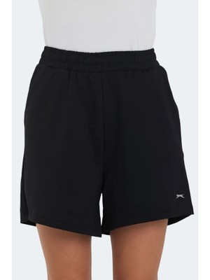 Slazenger Vıkentı Kadın Şort Siyah Kadın Penye Şort Siyah ST14SK005-500