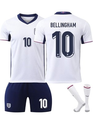 Bellingham Ingiltere Çocuk Alt-Üst Takım T-Shrt +Şort+Çorap+Bileklik