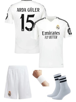 Reall. Madridd. Arda.güler   Çocukalt-Üst Takım T-Shrt +Şort+Çorap+Bileklik