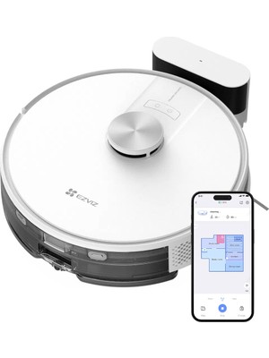 Ezviz Re4 Akıllı Robot Süpürge Mop + Süpürme