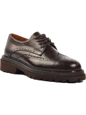 Ayakmod Premium 260 M Kahve  Deri Erkek Klasik Ayakkabı