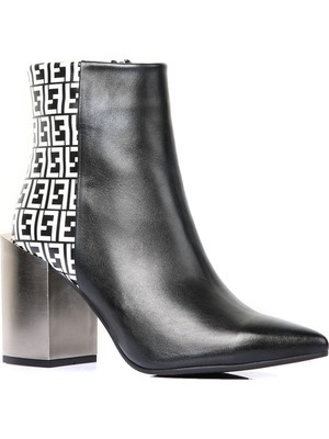 Nemesis Shoes Shoes  Kadın Fermuarlı Topuklu Bot Siyah