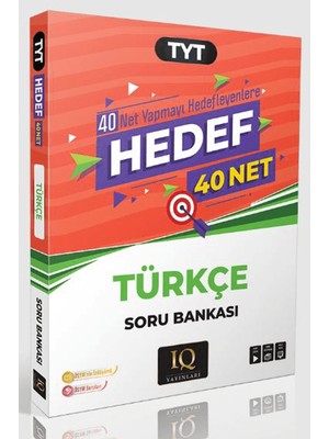 IQ Yayınları  Tyt Türkçe Hedef 40 Net Soru Bankası