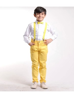 Erkek Spor Keten Gömlek Pantolon Askı Takım 23 Nisan