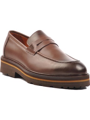 Ayakmod Premium 2872 M Kahve  Deri Erkek Günlük Ayakkabı