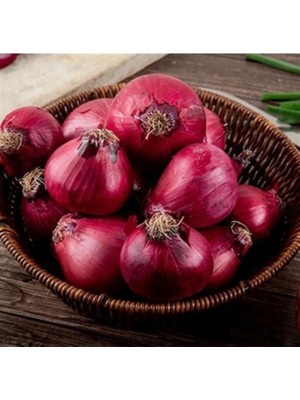 MutluPaket Ata Tohum Geleneksel Yüksek Aromalı Ata 19 Kırmızı Çorum Tipi Soğan Tohumu(50 Tohum)