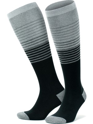 Gowith Bambu Renkli Dikişsiz Diz Boyu 15-20 mm Hg Basınçlı Kompresyon Çorap 3590