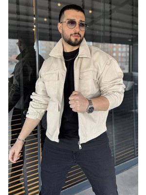 Mishar İtalia Erkek Ön Fermuarlı Oversize Ceket