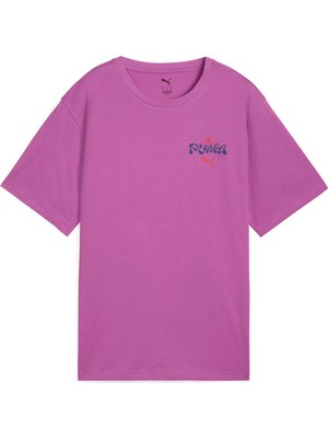 Puma Wardrobe Ess Floral Pack Relaxed Graphic Tee Kadın T-Shirt