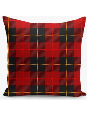 Filamente Çift Taraflı Yılbaşı Cristmas Desenli Dijital Baskı Kırlent Kılıfı