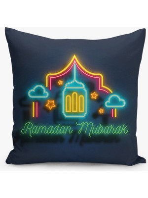 Filamente Çift Taraflı Ramazan - Ramadan Desenli Dijital Baskı Kırlent Kılıfı