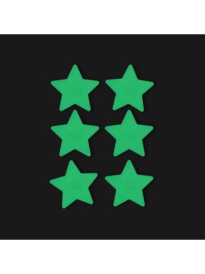 Faami Style Fosforlu 6 Adet Yıldız