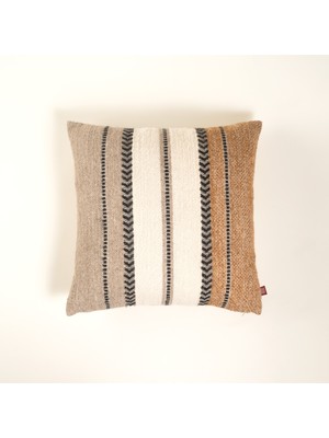 Nilüfer Akrilik Yün Akrilik Yün Dolgulu Kırlent 50x50 Cm Natural