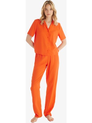 Blackspade Kadın Pijama Takımı 60533 - Turuncu