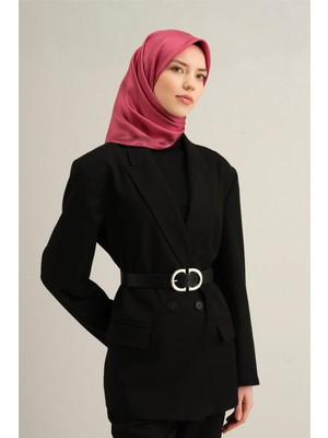 Armine Klasik Desenli Saf İpek Twill Eşarp 9356D 56