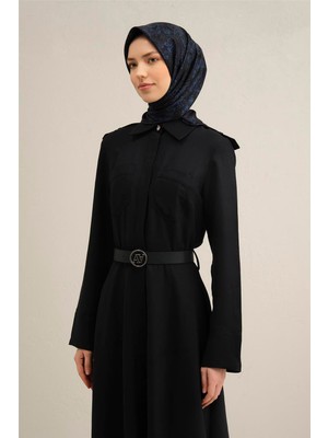 Armine Soyut Desenli Saf İpek Twill Eşarp 9311D 10
