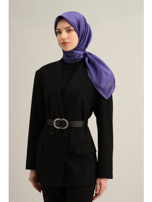 Armine Klasik Desenli Saf İpek Sura Eşarp 9356D 55