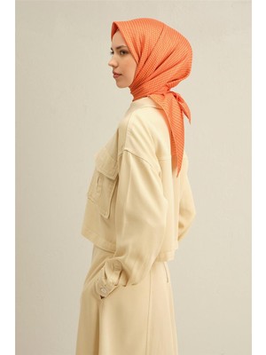 Armine Çiçek Desenli Saf İpek Twill Eşarp 9307D 54