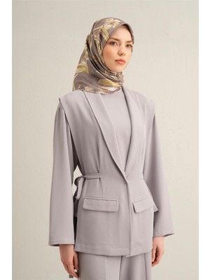 Armine Çiçek Desenli Saf İpek Twill Eşarp 9324D 35