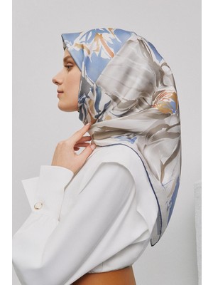 Armine Klasik Desenli Saf İpek Sura Eşarp 9343 05