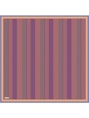 Armine Çiçek Desenli Saf İpek Twill Eşarp 9324 52