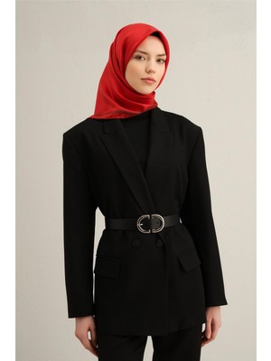 Armine Klasik Desenli Saf İpek Twill Eşarp 9356 81
