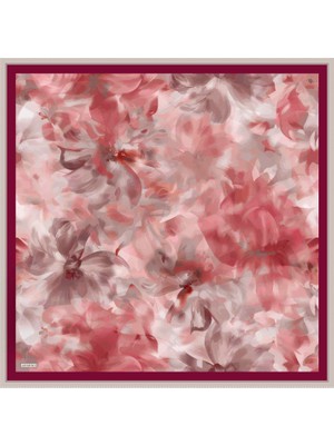 Armine Çiçek Desenli Saf İpek Sura Eşarp 9310D 85