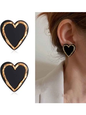 Moda Steps Kalp Şeklinde Bijuteri Küpe