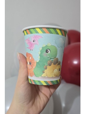 Dinazor Konsept Karton Bardak 8li