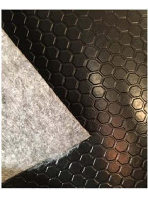 ÜN.K Para Desenli Muşamba 1x 3 Metre Siyah Keçeli Paralı Muşamba Zemin Oto Taban Döşemesi