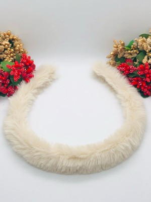 İnderin Peluş Taç Yumuşak Dolgulu