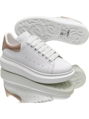 Globalux Mcqueen Women's Sneakers - Sneaker In White/Bronce - Alexander Mcq Kadın sneaker