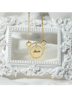 925 Ayar Gümüş Ayıcık Isim Kolye