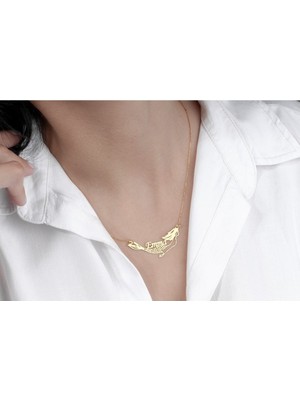 925 Ayar Gümüş Deniz Kızı Isim Kolye