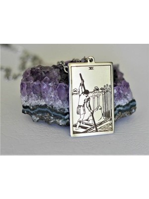 925K Kolye Kılıç Altılısı Tarot