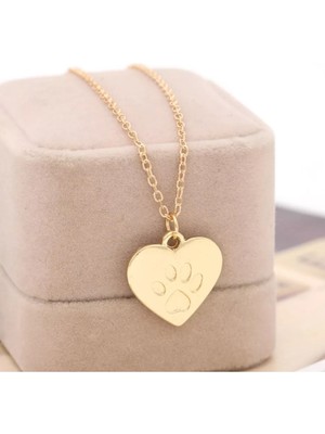 Has Altın Kaplama Pati 925K Kolye