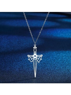 925 Ayar Gümüş Kılıç Kolye