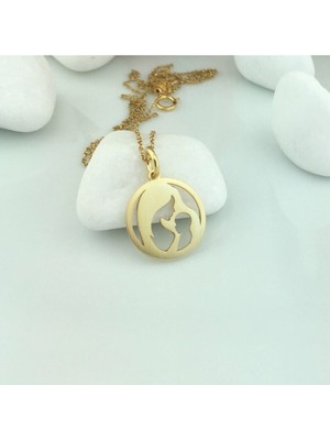 925 Ayar Gümüş Anne Bebek Kolye