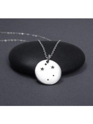 925 Ayar Gümüş Terazi Burcu Takım Yıldızı Kolye