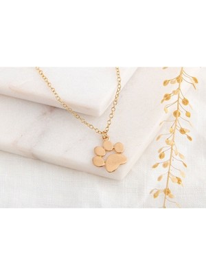 Has Altın Kaplama Pati 925K Kolye