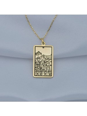 925 Ayar Gümüş Six Of Cups Tarot Kolye