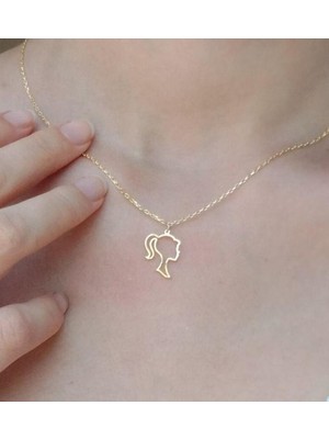 925 Ayar Gümüş Barbie Kolye