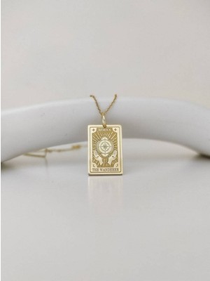 Has Altın Kaplama The Wanderer Tarot 925K Kolye