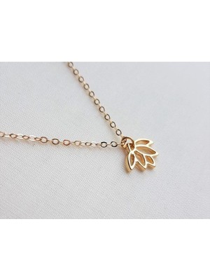 Has Altın Kaplama Lotus 925K Kolye