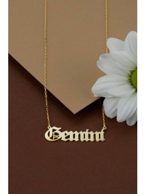 925 Ayar Gümüş Ikizler Burcu Kolye