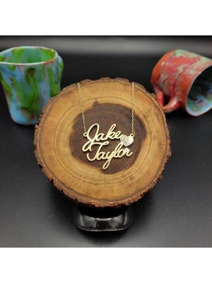 925 Ayar Gümüş Çift Isim Kolye