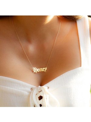 Has Altın Kaplama Honey 925K Kolye