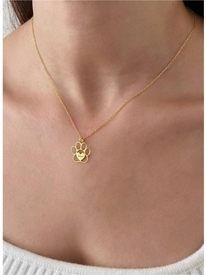 925 Ayar Gümüş Pati Içinde Isim Kolye