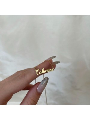 925 Ayar Gümüş Isim Kolye