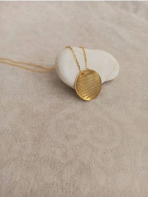 Has Altın Kaplama Ayetel Kürsi 925K Kolye